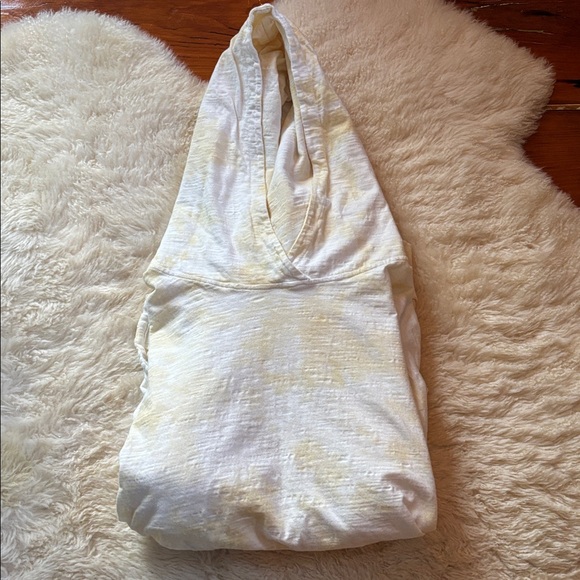 Krista Larson Bode Hoodie One Size Retail $280 in yellow white tie dye - Picture 8 of 13